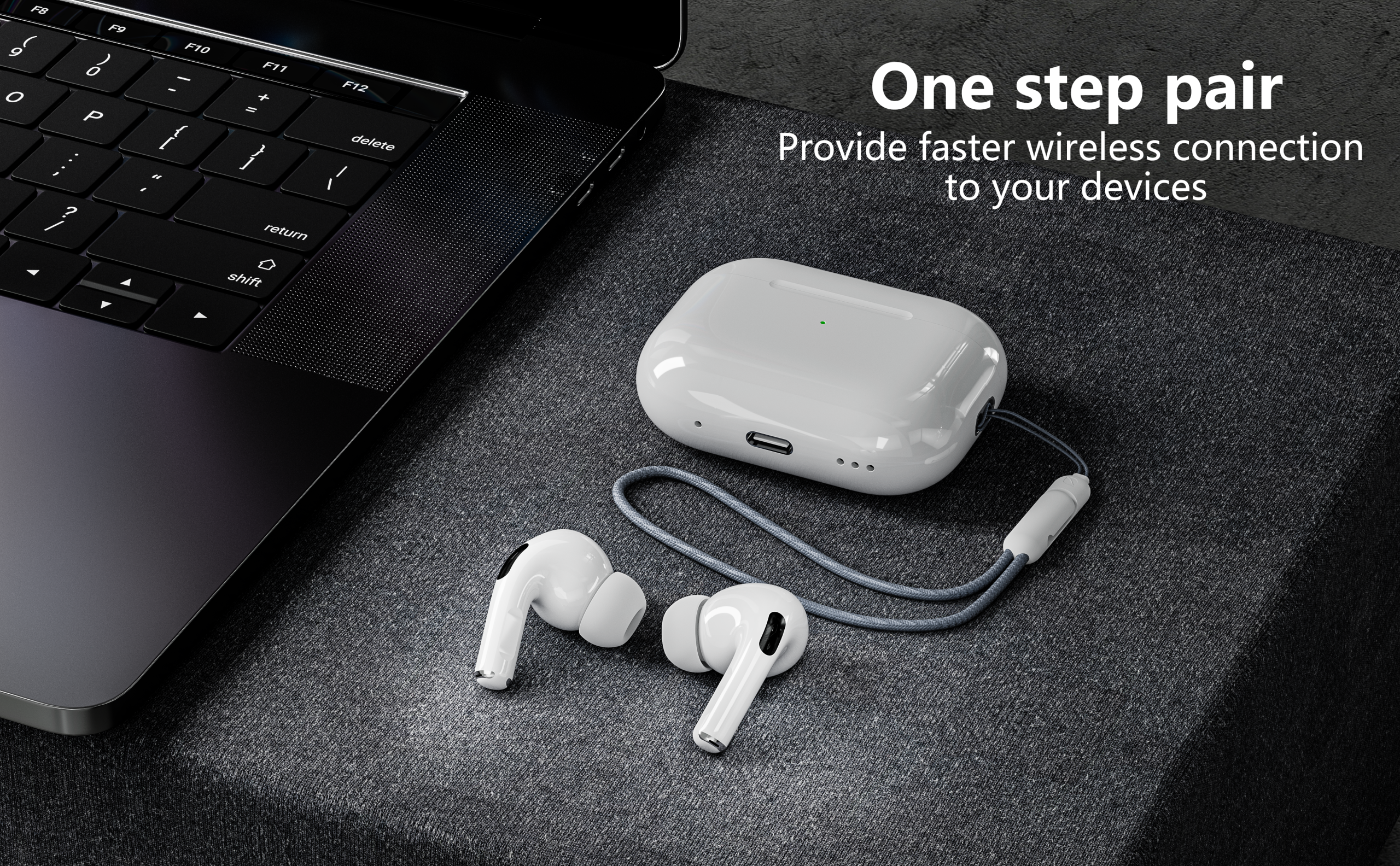 Lightweight Wireless Earbuds Bluetooth 5.4 in Ear Built-in Microphone