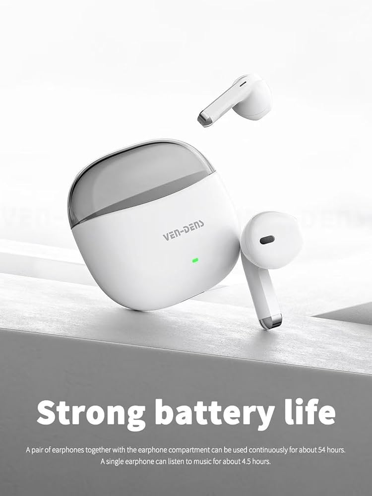 Ven-Dens VD-BT030 True Wireless Stereo Earphones Bluetooth 5.4 Earbuds (Black)