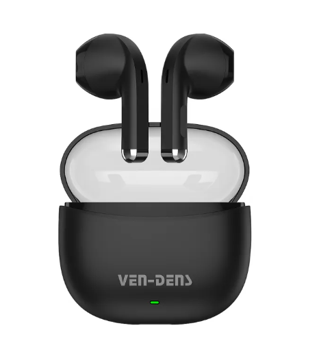 Ven-Dens VD-BT030 True Wireless Stereo Earphones Bluetooth 5.4 Earbuds (Black)