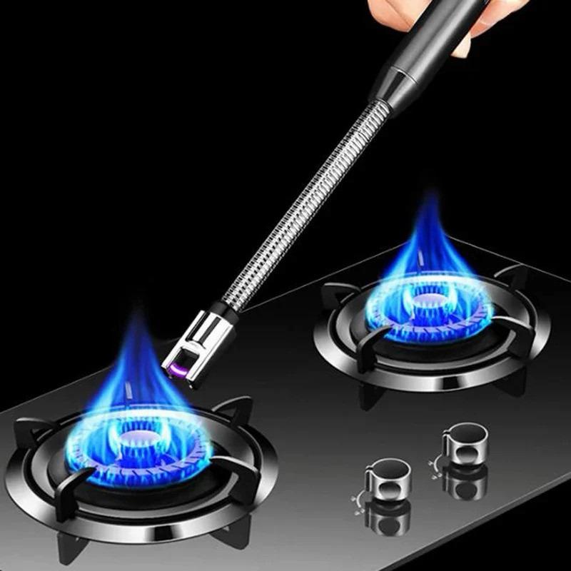 USB Rechargeable Electric Arc Lighter – Flexible Long Neck Windproof Kitchen